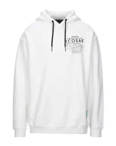 Shop Icosae Hooded Sweatshirt In White
