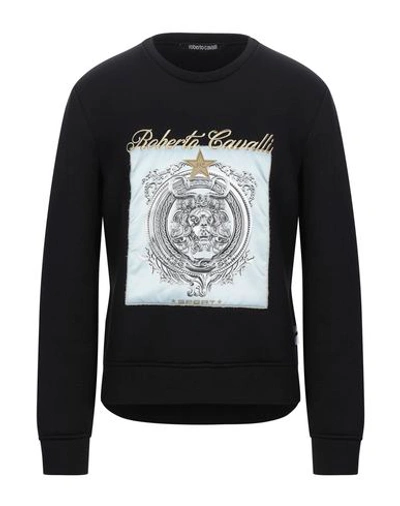 Shop Roberto Cavalli Sport Sweatshirts In Black