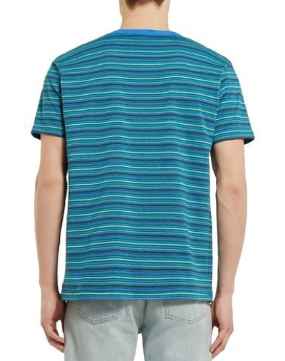 Shop Velva Sheen T-shirt In Turquoise