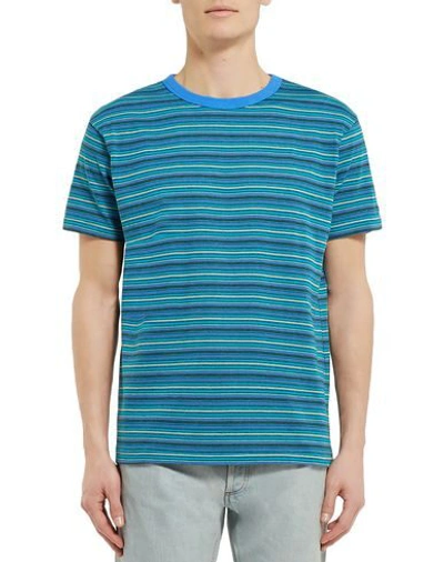 Shop Velva Sheen T-shirt In Turquoise