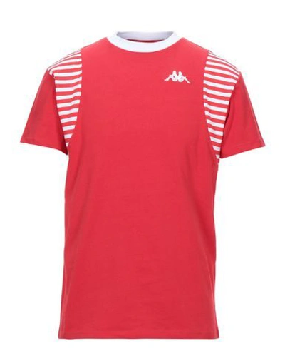 Shop Kappa T-shirts In Red