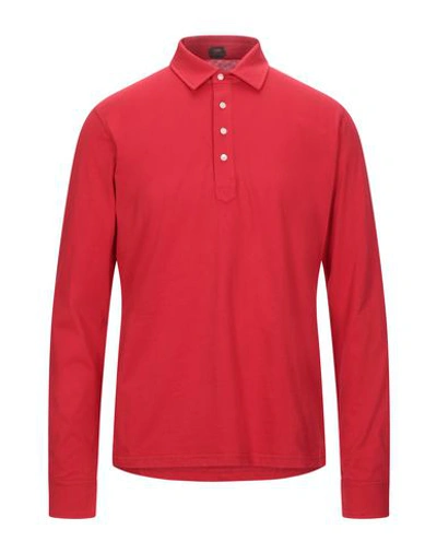 Shop Mp Massimo Piombo Polo Shirts In Red