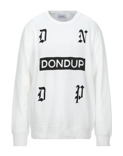 Shop Dondup Sweatshirts In White