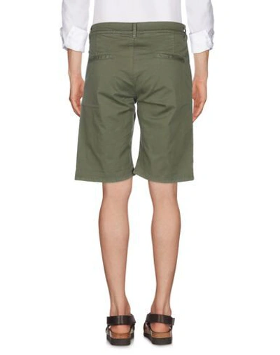 Shop Grey Daniele Alessandrini Shorts & Bermuda In Military Green