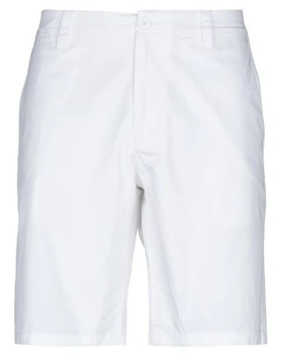 Shop Armani Exchange Shorts & Bermuda Shorts In White