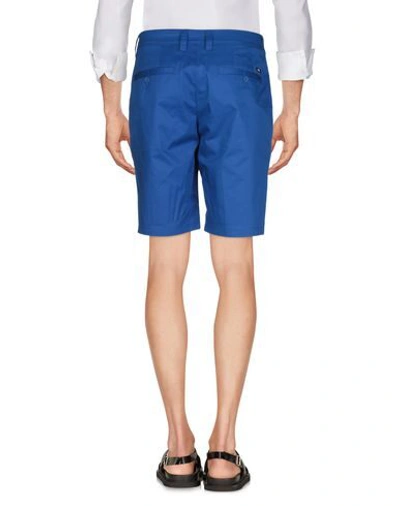 Shop Armani Exchange Man Shorts & Bermuda Shorts Bright Blue Size 28 Cotton, Elastane