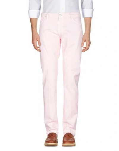 Shop Pt05 Pt Torino Man Pants Light Pink Size 32 Cotton, Elastane