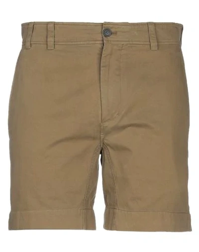 Shop Acne Studios Shorts In Military Green