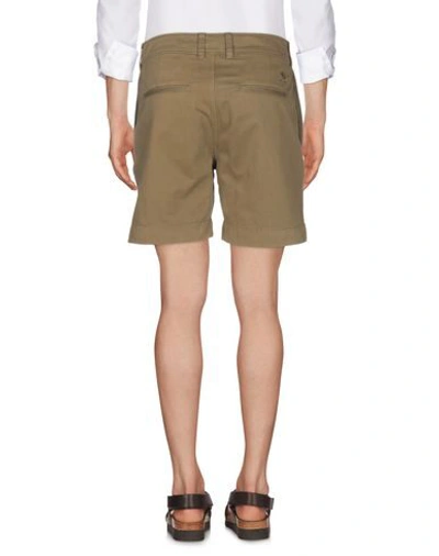 Shop Acne Studios Shorts In Military Green