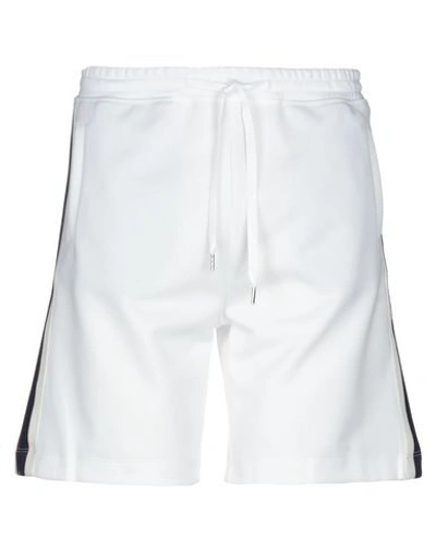 Brian Dales Man Shorts & Bermuda Shorts White Size S Polyester, Cotton In White