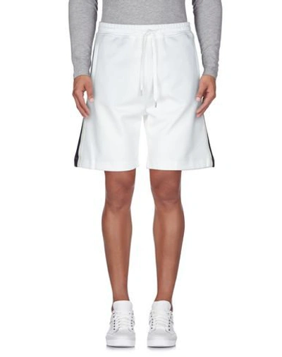Shop Brian Dales Man Shorts & Bermuda Shorts White Size Xxl Polyester, Cotton