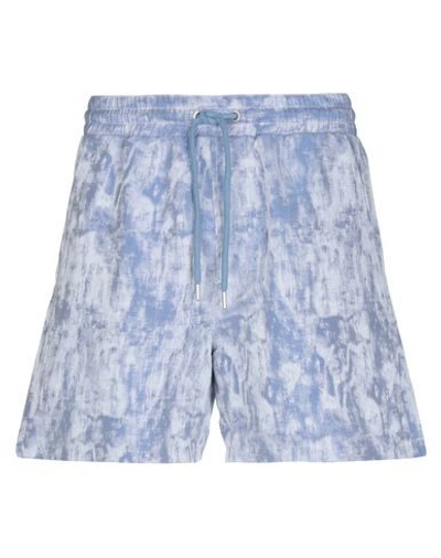 Shop Just Cavalli Shorts & Bermuda Shorts In Sky Blue