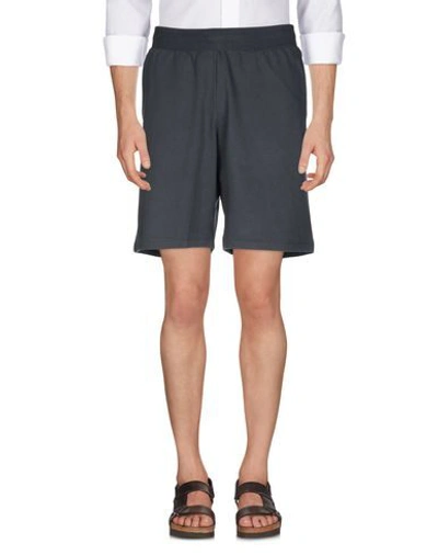 Ea7 Man Shorts & Bermuda Shorts Midnight Blue Size Xs Cotton In Blue