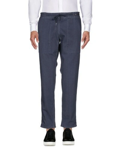 Shop Pt01 Pt Torino Man Pants Midnight Blue Size 36 Cotton, Elastane
