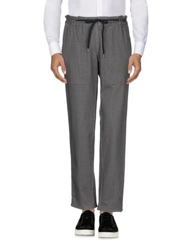 Shop Pt01 Pt Torino Man Pants Lead Size 36 Cotton, Elastane In Grey