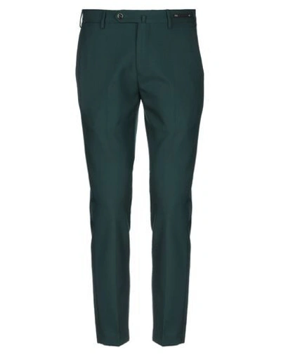 Shop Pt01 Pt Torino Man Pants Dark Green Size 36 Polyester, Elastane