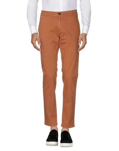 Shop Grey Daniele Alessandrini Man Pants Rust Size 31 Cotton, Elastane In Red