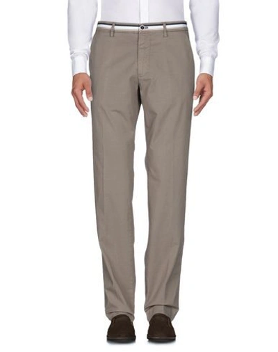 Shop Mason's Man Pants Khaki Size 28 Cotton, Elastane In Beige