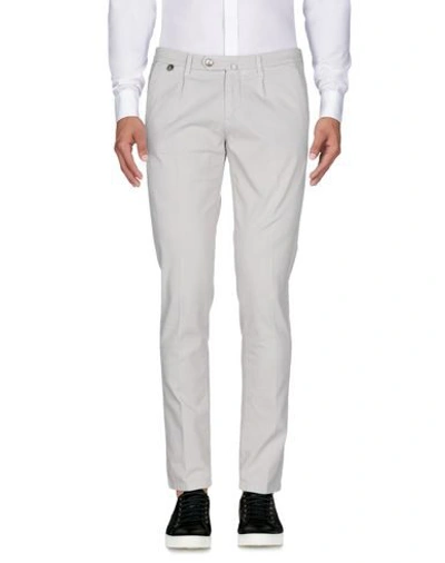 Shop Luigi Bianchi Mantova Casual Pants In Light Grey