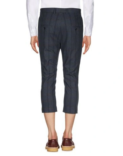 Shop Grey Daniele Alessandrini Man Cropped Pants Midnight Blue Size 30 Cotton, Polyester, Elastane