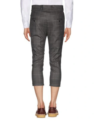Shop Grey Daniele Alessandrini Man Cropped Pants Khaki Size 30 Polyester, Viscose, Elastane In Beige