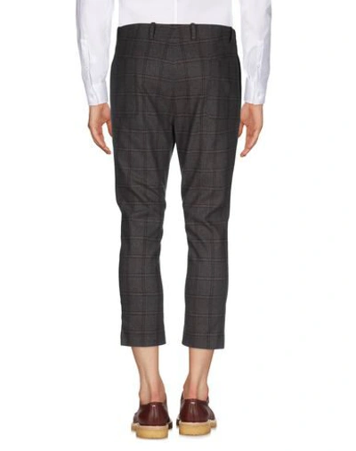 Shop Grey Daniele Alessandrini Man Cropped Pants Khaki Size 30 Cotton, Polyester, Elastane In Beige