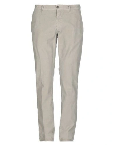Shop Incotex Man Pants Light Grey Size 30 Cotton, Elastane