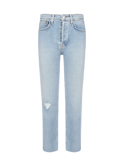 Shop Re/done Jeans In Cloudy Blue