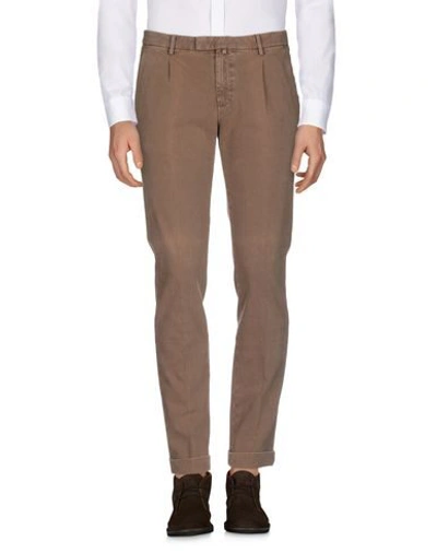 Shop Briglia 1949 Man Pants Brown Size 38 Cotton, Elastane