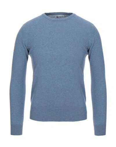 Shop Johnstons Of Elgin Cashmere Blend In Slate Blue