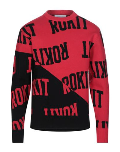 Shop Rokit Sweaters In Red