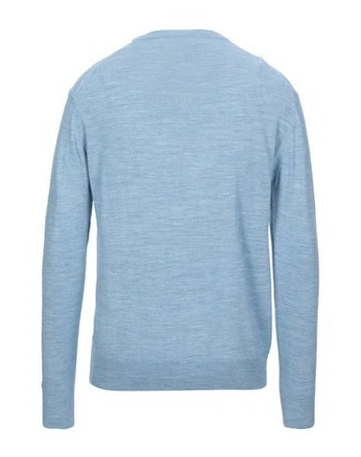 Shop Bagutta Man Sweater Sky Blue Size Xxl Merino Wool, Acrylic