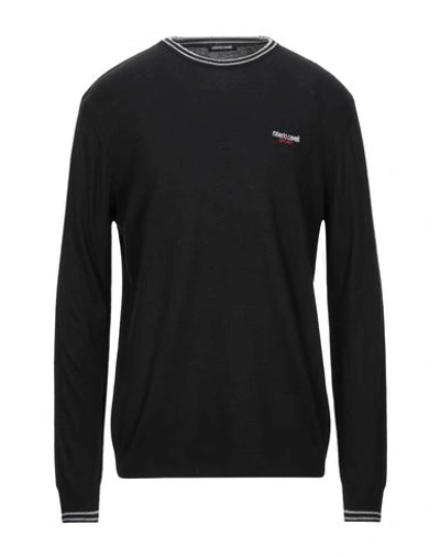 Shop Roberto Cavalli Sport Sweaters In Black