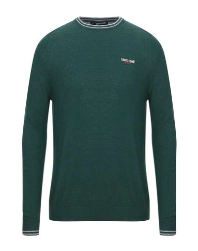 Shop Roberto Cavalli Sport Sweaters In Green