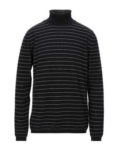 Grey Daniele Alessandrini Turtlenecks In Black