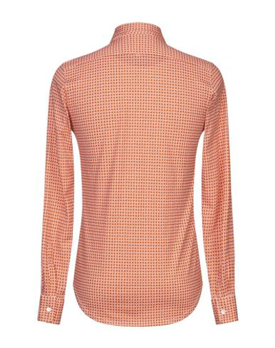 Shop Sartorio Patterned Shirt In Rust