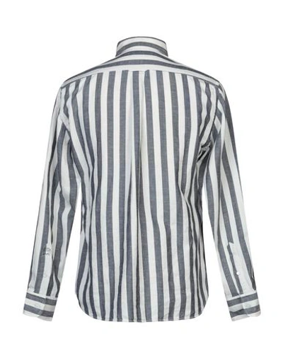 Shop Alessandro Gherardi Man Shirt Lead Size 15 ¾ Cotton, Flax In Grey