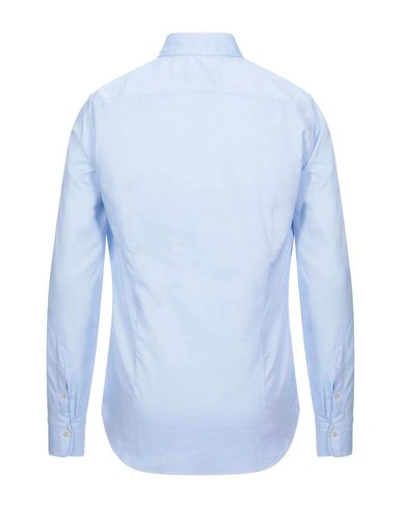 Shop Alessandro Gherardi Patterned Shirt In Sky Blue