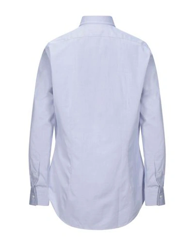 Shop Bagutta Man Shirt Blue Size 15 ½ Cotton