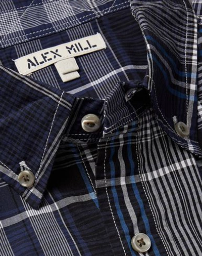 Shop Alex Mill Shirts In Dark Blue