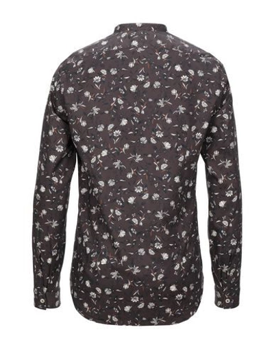 Alessandro Gherardi Patterned Shirt In Dark Brown