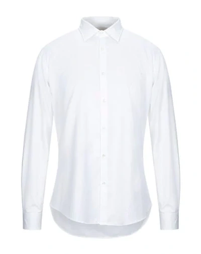 Shop Aglini Man Shirt White Size 16 Cotton