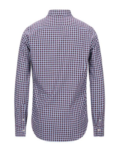 Shop Alessandro Gherardi Checked Shirt In Deep Purple