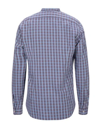 Shop Alessandro Gherardi Checked Shirt In Slate Blue