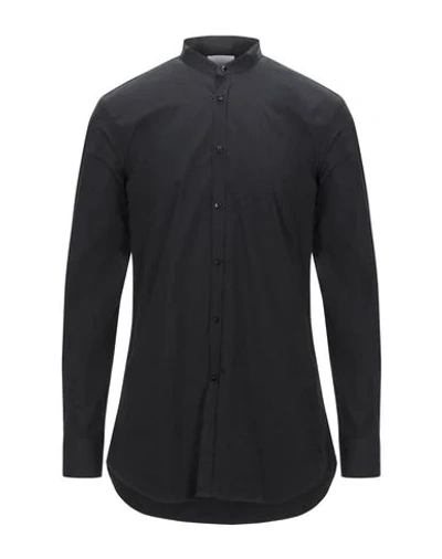 Shop Aglini Solid Color Shirt In Black