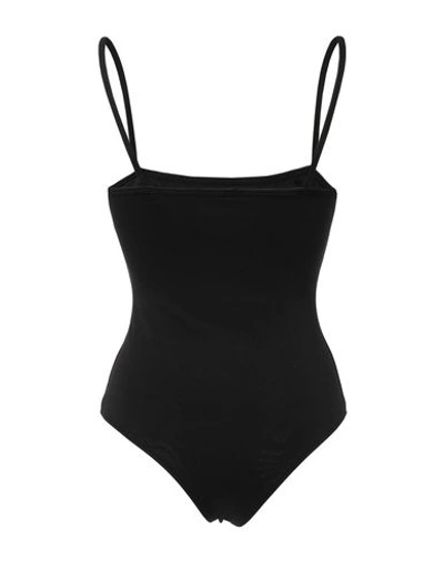 Atm Anthony Thomas Melillo Stretch-pima Cotton Jersey Thong Bodysuit In Black