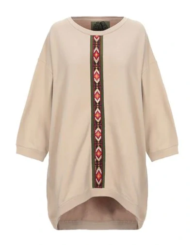 Shop Alessandra Chamonix Sweatshirt In Beige