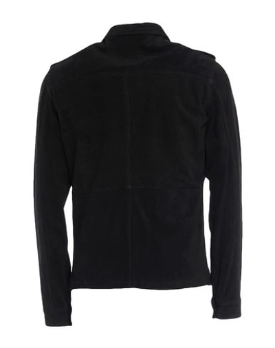 Shop Aglini Man Jacket Black Size 40 Soft Leather