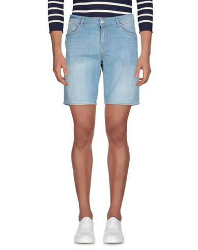 Shop Guess Man Denim Shorts Blue Size 26 Cotton, Polyester, Elastane