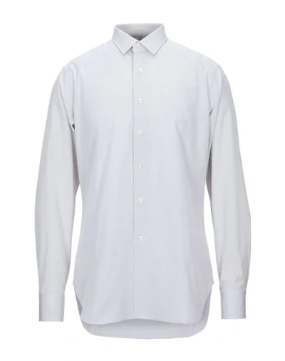 Shop Alessandro Gherardi Shirts In Light Grey
